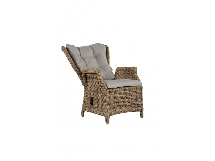 Carolina Recliner Chair with 5 cm Cushion  (Single Weaved)