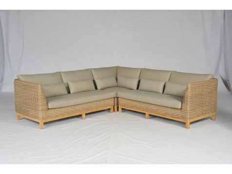 Maui corner deals rattan sofa