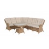 Charleston Corner Set With table:1 Corner,1 Sofa Left,1 Sofa Right with 8cm cushion+CT