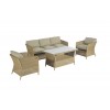 Summerset 3+1+1+ Coffee Table: 3 Seater + 2 Chair w/cushion+CT 130x70xH65
