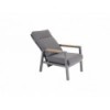 Como Lounge reclining chair with Teak arms