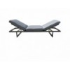 Almeria aluminum Sunlonger Sofa with double sided recliners