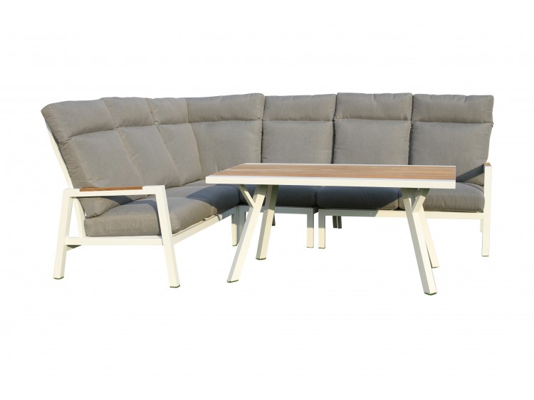 Como 3-corner-2 sofa with Teak Arms (without table)