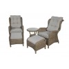 Rio 2xReclinning chair+2xfootrest+1xside table