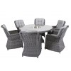 Hastings dining set with 150cm table with 70cm lazy susan with  ICE BUCKET