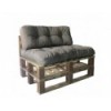 Pallet Cushion Set - Olefin, Seat: 80x120 cmBack: 40x120 cm