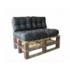 Pallet Cushion Set Poly Seat: 80x120 cmBack: 40x120 cm