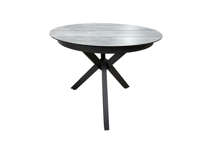 HPL Dining Table D90  Round dining table with 4 slats