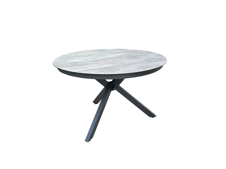 HPL Dining Table D119  Round dining table with 4 slats