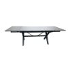 Extentional tempered glass dining table in 150-250cm