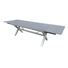 Extentional tempered glass dining table in 200-300cm