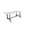 Concrete look alu dining table 160*90*74CM