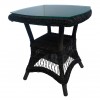 Portland / Harvard / Yale Round-Square Side Table with 5 mm Tempered Glass