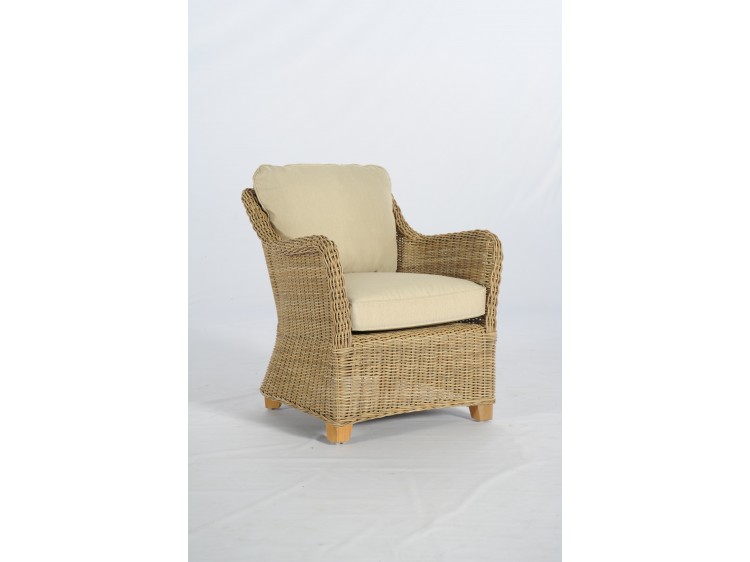 Bahama Single Weaved Chair With 10cm Cushion