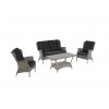 Jackson 2,5+1+1 : 2 seater + 2 chair + CT + 5 mm Glass Tempered